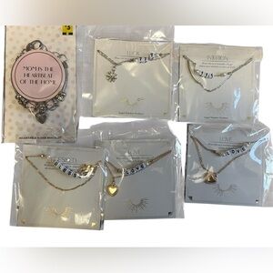 Assorted Silver and Gold Tone Necklaces and Bracelet Set